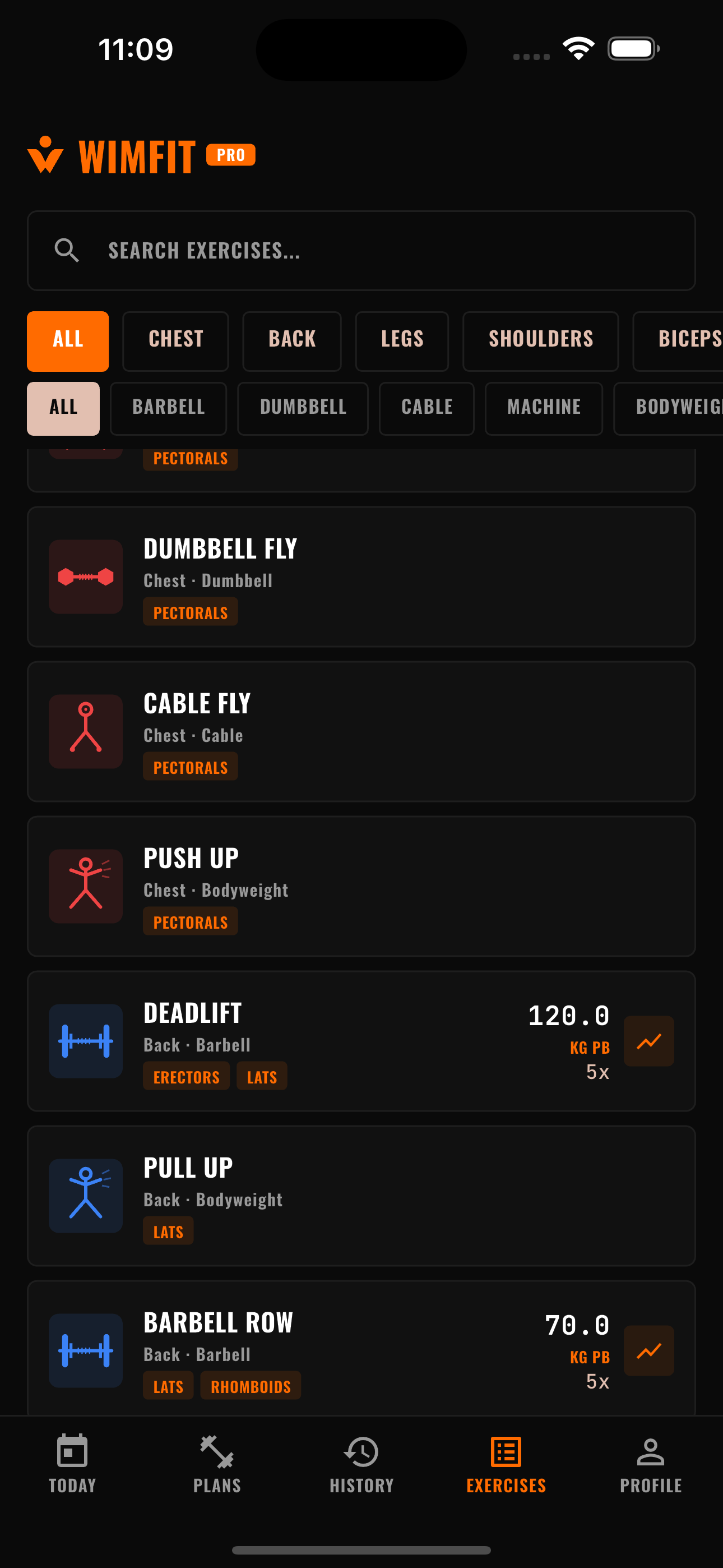 Exercise library